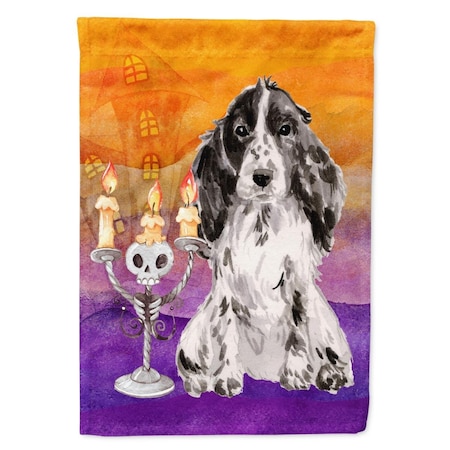 Carolines Treasures Hallween Black Parti Cocker Spaniel Flag Canvas House Size CK3212CHF